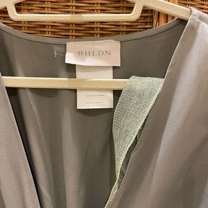 Bhldn bridesmaid dress in sage green worn once.  Perfect condition.